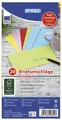 Produktbild: 20x STYLEX® 40855 Briefumschläge - DL, ohne Fenster, nassklebend, sortirt