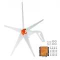 Produktbild: VEVOR 500 W Windkraftanlage 12 V Windgenerator 5-Blatt-Windkraftgenerator mit MPPT-Regler einstellbare Windrichtung und 2,5 m/s