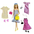 Produktbild: Box Gebrochen Barbie Puppe Kleid Blumen Tasche Extra Zubehör Mattel GDJ40