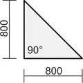 Produktbild: Geramöbel Verkettungselement Flex S-617508-W C-Fuß Dreieck 90° ws