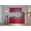 Produktbild: Respekta Küchenblock Singleküchen, Rot, Kunststoff, 1,1 Schubladen, seitenverkehrt montierbar, nur wie online abgebildet bestellbar, 180 cm, Made in Germany, links aufbaubar, rechts aufbaubar, Küchen, Küchenzeilen & Küchenblöcke, Küchenzeilen mit Geräten