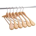 Produktbild: Kleiderbügel Holz, 10 Pezzi, breites Schulterdesign, rutschfest, drehbar, sta...