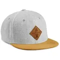 Produktbild: Soulbuddy Snapback Cap für Kinder, Kinder Cap, Cappy für Jungen Mädchen, Kinder Mütze (Minimalisches Design, Für Kita, Kindergarten & Schule) 3 Kids Größen verfügbar grau Kids M (45-49cm)