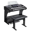 Produktbild: Wersi OAX500LS Elektronische Orgel Schwarz Metallic inkl. Lautsprecher Sitzbank
