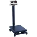 Produktbild: Steinberg Systems Präzisionswaage Bodenwaage 600 kg/ 0,1 kg Plattformwaage Paketwaage Industrie Rollen blau