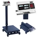 Produktbild: SBS-PF-600/100 LCD-Lagerplattformwaage mit Rädern bis 600 kg