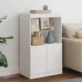 Produktbild: vidaXL Sideboard mit LED-Leuchten Weiß 60,5x37x100 cm