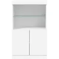 Produktbild: vidaXL Sideboard mit LED-Leuchten Weiß 60,5x37x100 cm