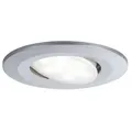 Produktbild: HomeSpa LED Einbauleuchte Calla schwenkbar IP65 rund 90mm 30° 6W 530lm 230V 4000K Chrom matt