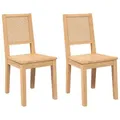 Produktbild: vidaXL Esszimmerstühle 2 Stk. Massivholz Gummibaum