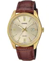 Produktbild: Casio Herrenuhr Lederarmband braun MTP-1302PGL-9AVEF