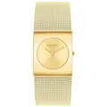 Produktbild: Calvin Klein Analog Quarzuhr für Damen Kollektion CK Pulse mit Goldfarben Edelstahl-Mesh-Gliederarmband - 25100062