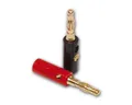 Produktbild: Dynavox Rundstecker Bananenstecker rot / schwarz, 4er-Set, Kunststoff
