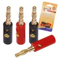 Produktbild: Dynavox Bananenstecker 4 Stück 2 x Rot 2 x Schwarz Bananen Federstecker