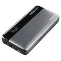 Produktbild: Intenso HE25000 - Powerbank - 25000 mAh - 140 Watt - 5 A - Power Delivery 3.1 - 3 Ausgabeanschlussstellen (USB, 2 x USB-C) - Schwarz/Grau