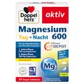 Produktbild: Doppelherz Magnesium 600 Tag und Nacht 2-Phasen-DEPOT - Magnesium trägt zur normalen Muskelfunktion bei - Hochdosiert - 30 DEPOT-Tabletten