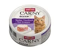 Produktbild: Carny Ocean Katzen Nassfutter Weißer Thunfisch + Red Snapper (12 x 80 g), Katzenfutter nass von animonda für ausgewachsene Katzen, mit zartem Fischfilet, ohne Getreide und Zucker