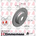 Produktbild: 2x ZIMMERMANN Bremsscheibe 400.3662.20