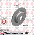 Produktbild: 2x ZIMMERMANN Bremsscheibe COAT Z 400.3662.20 für MERCEDES SL KLASSE C216 R230
