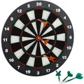 Produktbild: Relaxdays Dartscheibe 10021463, für Softdarts, aus Kunststoff, mit 6 Dartpfeilen