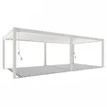 Produktbild: Weide Pergola Deluxe Plus Pavillon Terrassenüberdachung Aluminium 4 x 8 M weiß, BxTxH: 800x400x255 cm weiß 800 cm x 255 cm x 400 cm