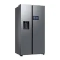 Produktbild: Samsung RS90F65EDTEF Side-by-Side Kühl-Gefrierkombination, AI Kühlschrank mit Gefrierfach, 178 cm, 621 l, Eis-/Wasserspender mit Wassertank, AI Home, Voice Control, Edelstahl Look