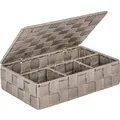 Produktbild: Wenko Badorganizer Adria mit Deckel Klein Taupe