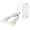 Produktbild: Lex Light LED Lichterkette Batterie 10 LEDs warmweiß 1,35m Innen - Transparent