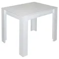 Produktbild: Livetastic Esstisch, Weiß, Holzwerkstoff, rechteckig, Säule, 75x60x80 cm, ausziehbar, Esszimmer, Tische, Esstische, Esstische ausziehbar