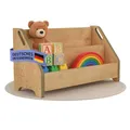 Produktbild: Mein-Regal Bücherbox DOOWY Eiche Hell, Standregal mit Zwei Fächern, Aufbewahrungsbox, Bücherregal für Kinderzimmer, Wohnzimmer, Arbeitszimmer, Größe M (LxTxH) ca: 60 x 24 x 33 cm