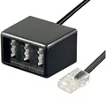 Produktbild: TAE Adapter RJ45-Stecker > 3x TAE N/F/N-Buchse 0,2m ISDN Kabel Telefon Verteiler