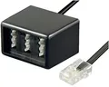 Produktbild: goobay RJ45 TAE Telefon Adapter Stecker schwarz 0,2 m