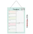 Produktbild: Menüplaner zum Aufhängen DIN A4 I Whiteboard Essensplaner Woche abwischbar I ...