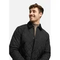 Produktbild: Indicode Steppjacke Herren INDram Herrenjacke Daunen-Optik Leichte Steppjacke mit Cordkragen und Druckknöpfen schwarz S (46)