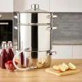 Produktbild: Dampfentsafter 6L Edelstahl Induktion geeignet mit Glasdeckel NEU OVP