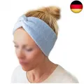 Produktbild: Papierdrachen Elegantes Strick-Haarband für Damen - blau, elastisch, Größe 24