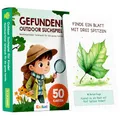 Produktbild: Edubini GEFUNDEN! Outdoor Suchspiel für Kinder ab 4 Jahren - [50 Karten] - Outdoor Spiele für Draußen, Schatzsuche, Garten, Spaziergänge & Wald - Reisespiele Geschenk für Jungen & Mädchen