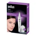 Produktbild: Braun FaceSpa Gesichtsepilierer Damen / Damenbart Entferner, Gesichtsreinigungsbürste, Haarentfernung und Reinigung, 810, weiß/silber