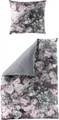 Produktbild: BIERBAUM Bettwäsche Bunte Blumen in Gr. 135x200 oder 155x220 cm, Mako-Satin, 2 teilig, Bettwäsche aus Baumwolle, geblümte Bettwäsche mit Wendeoptik