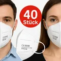 Produktbild: SIMPLECASE 40x FFP2 Maske CE0598,Atemschutzmaske, Partikelfiltermaske Staubmaske