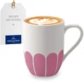 Produktbild: Villeroy & Boch - Fleur cassis Henkelbecher pink, Spülmaschinenfest, Mikrowellensicher, Becher für Kaffee & Heißgetränke, Teetasse, Tasse mit Griff, Kaffeebecher, Kaffeetasse, Premium Porzellan