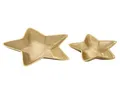 Produktbild: Amago home Dekoschalen Stern 2er Set Starlight Weihnachtsdeko Aluminium Farbe Gold