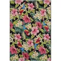 Produktbild: Hanse Home Outdoorteppich Flair, Mehrfarbig, Schwarz, Kunststoff, Floral, rechteckig, 80x165 cm, Oeko-Tex® Standard 100, strapazierfähig, pflegeleicht, lichtunempfindlich, UV-beständig, wasserabweisend, in verschiedenen Größen erhältlich, für Fußbodenheizung geeignet, Teppiche & Böden, Teppiche, Outdoorteppiche