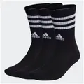 Produktbild: adidas Performance Funktionssocken 3STREIFEN CUSHIONED CREW SOCKEN, 3 PAAR (3-Paar) schwarz XXL (49/51)