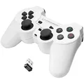 Produktbild: Esperanza EGG108W Wireless Gamepad 2,4Ghz PS3/PC USB Gladiator Schwarz/Weiß