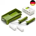 Produktbild: Lackier Set: 10 x Schaumwalzen 11 cm fein gerade | 2 x Farbroller Bügel | 2 x