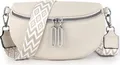 Produktbild: Mofut Schultertasche Damen Bauchtasche Gürteltasche Umhängetasche Crossbody-Bag Hüfttasche, als Schultertasche tragbar mit Verstellbare Schultergurte