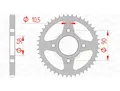 Produktbild: 23378 - Standard Stahlkrone 10223 - 428 kompatibel mit HONDA CG 125 BR (CG125BR)