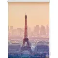 Produktbild: Seitenzugrollo Klemmfix Motiv Eiffelturm, LICHTBLICK ORIGINAL, Lichtschutz, ohne Bohren, freihängend, Klemmfix, bedruckt orange 70 cm x 150 cm