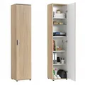 Produktbild: Home Collective Mehrzweckschrank Schmaler Schrank 40 cm mit 1 Tür & 4 Einlegeböden | Universalschrank Haushaltsschrank für Haushalt, Flur, Büro oder Schlafzimmer | 40x35x184 cm (BxTxH) | Sonoma